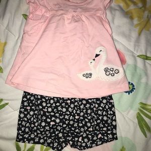 swan shorts outfit!